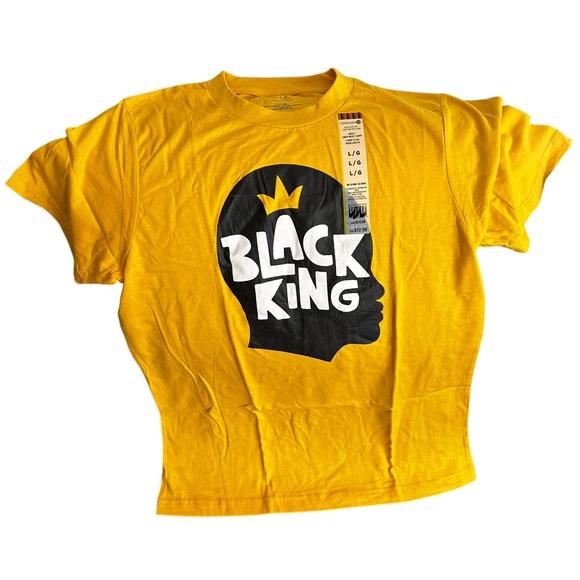NWT Black King T shirt - Adult Large - Picture 1 of 2